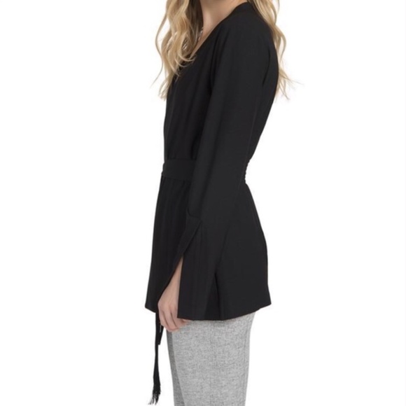 Lysse Quinn Belted Black Jacket Size S - Picture 4 of 9